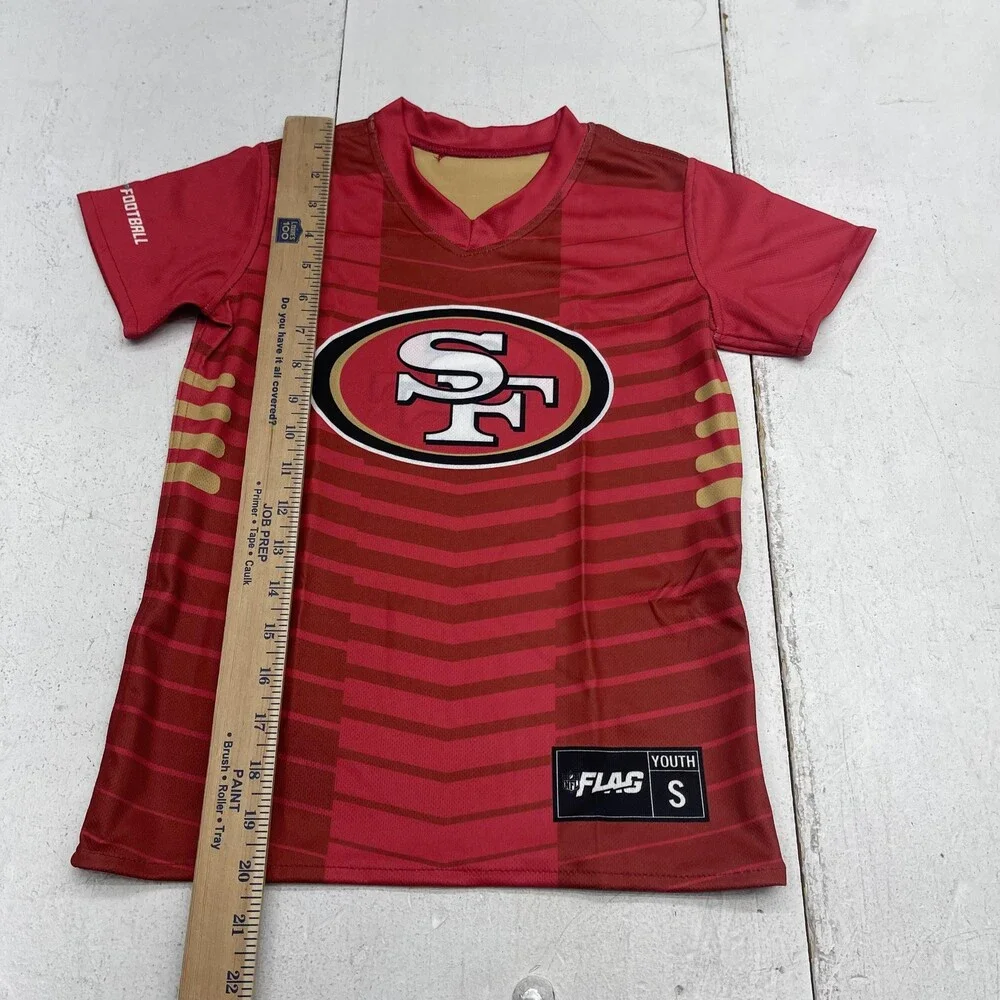 San Francisco 49ers Jersey Youth Small Red NFL Football Reversible NFL Flag - Picture 4 of 9